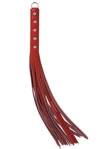 20 Inch Strap Whip, Red Leather