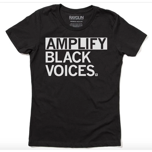 Amplify Black Voices T-shirt, Hourglass Cut - Image 2