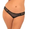 Attention Seeker Open Back Panty 1153, Black