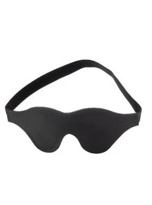 Classic Leather Blindfold, Faux Fur Lining