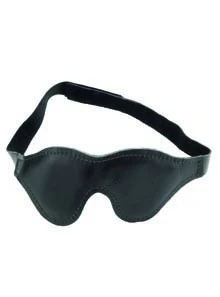 Classic Leather Blindfold, Padded Fabric Lining
