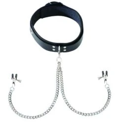 Collar With Attached Broad Tip Nipple Clamps BSPL-08J13