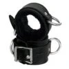 Fleece-Lined Cuffs, Locking Buckle, Black