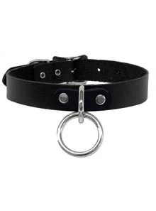 Halter Ring Collar, Black