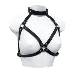 Leather Bra Top Harness