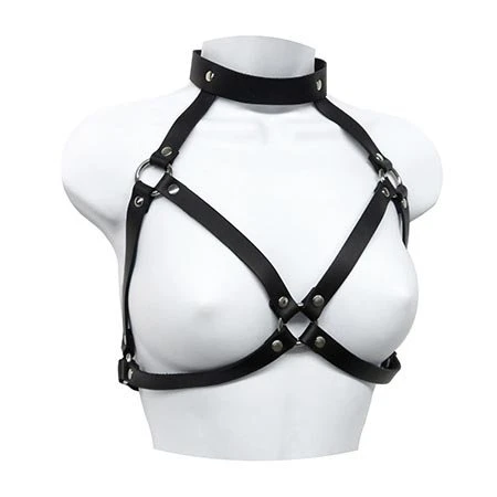 Leather Bra Top Harness
