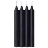 Make Me Melt Sensual Warm Drip Candles Jet Black 4-pack