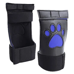 Neoprene Puppy Paw Gloves, Blue