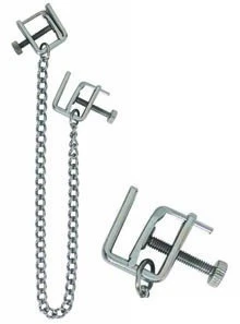 Nipple Clamps SPF-18 Press Tip Adjustable With Chain