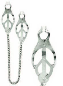 Nipple Clamps SPF-41 Endurance Butterfly With Chain