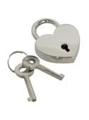 Padlock, Heart Chrome