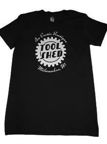 Tool Shed T-Shirt Fitted Hourglass Cut, Black