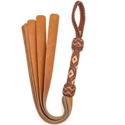 Whispers Of Fire S121201 Tan 6-Strap Cowhide Flogger