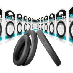 Xact Fit Silicone Cock Rings, Set Of 2